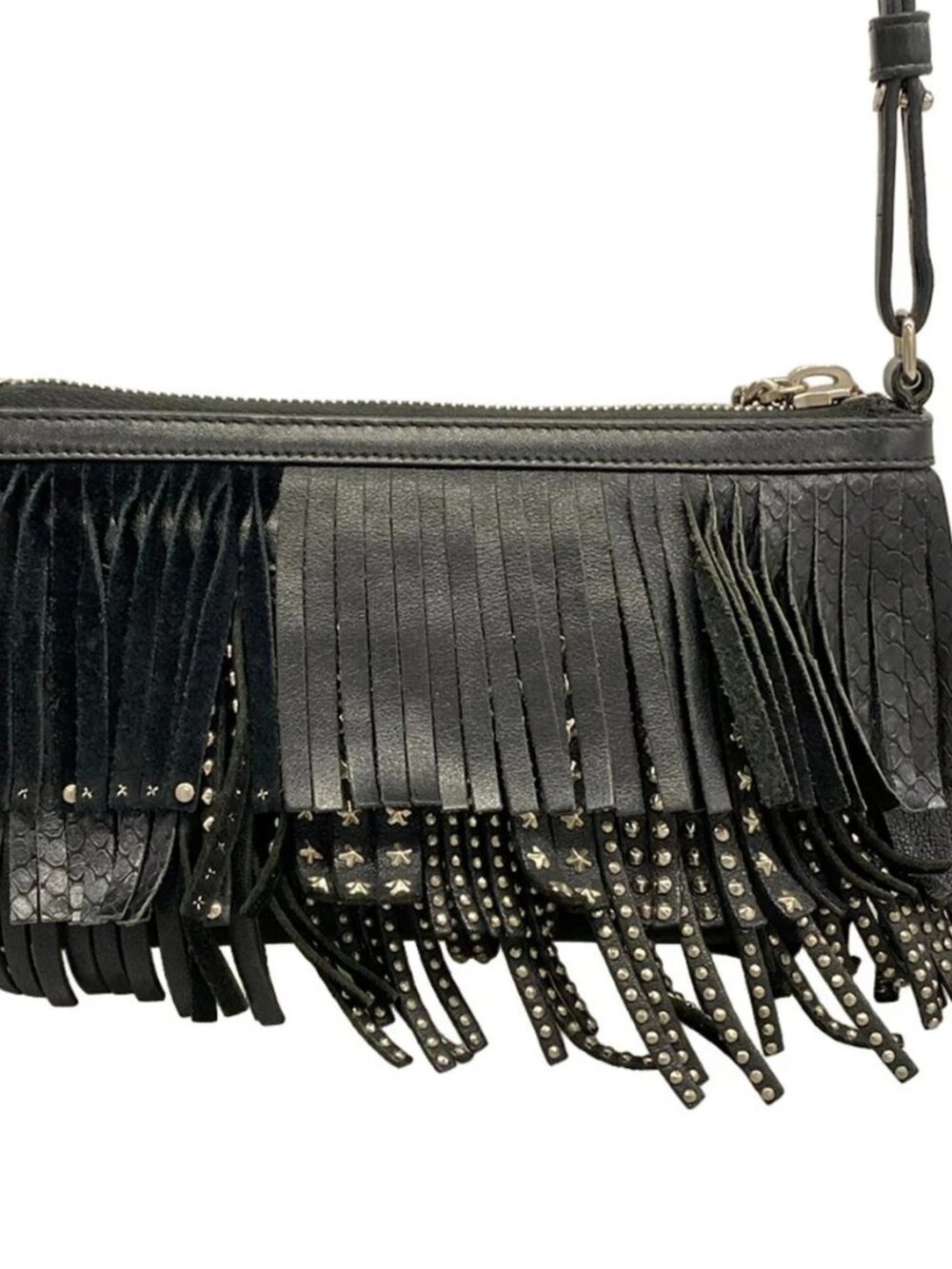 SAINT LAURENT PARIS 413183 Black Leather Shoulder Bag - Picture 3 of 15